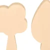 Set de 4 Siluetas de Madera Árboles Artemio
