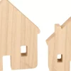 Set de 2 Siluetas de Madera Casitas Artemio