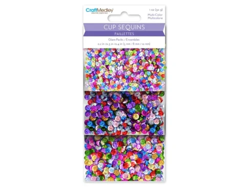Set de lentejuelas Metálico Multicraft Ø5-8-10mm