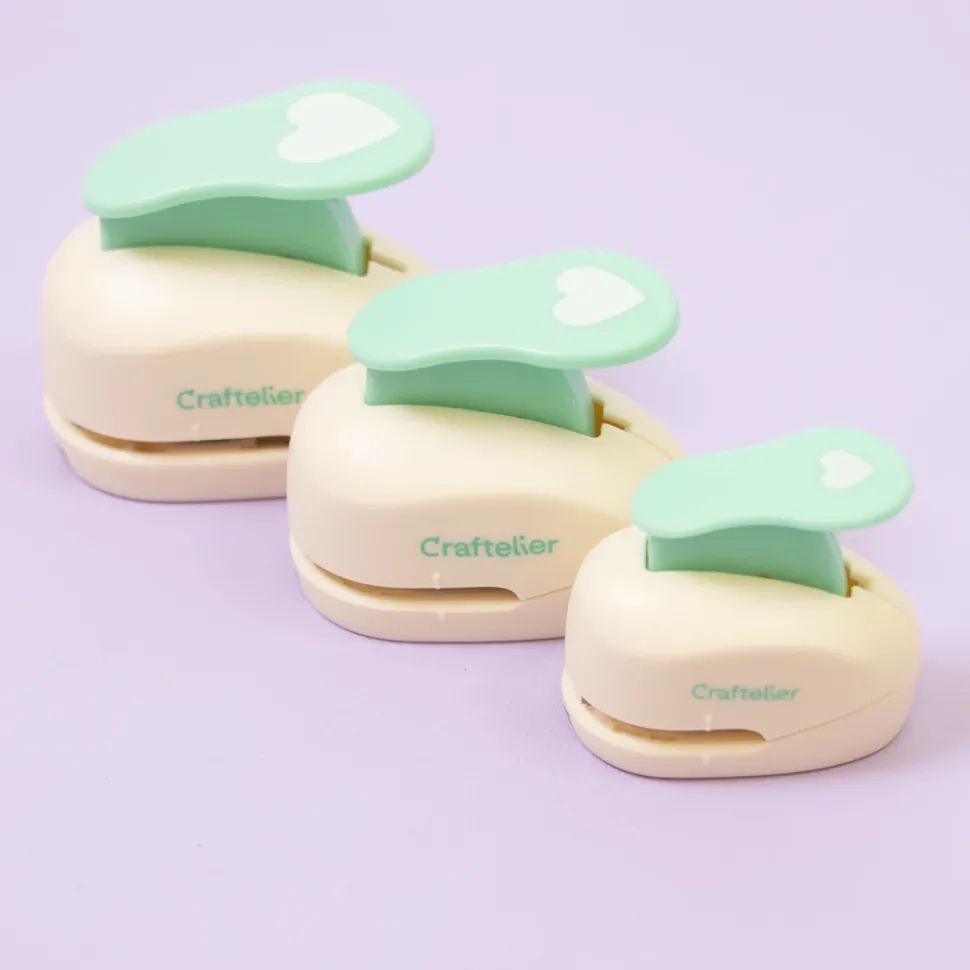 Set de perforadoras corazón Craftelier