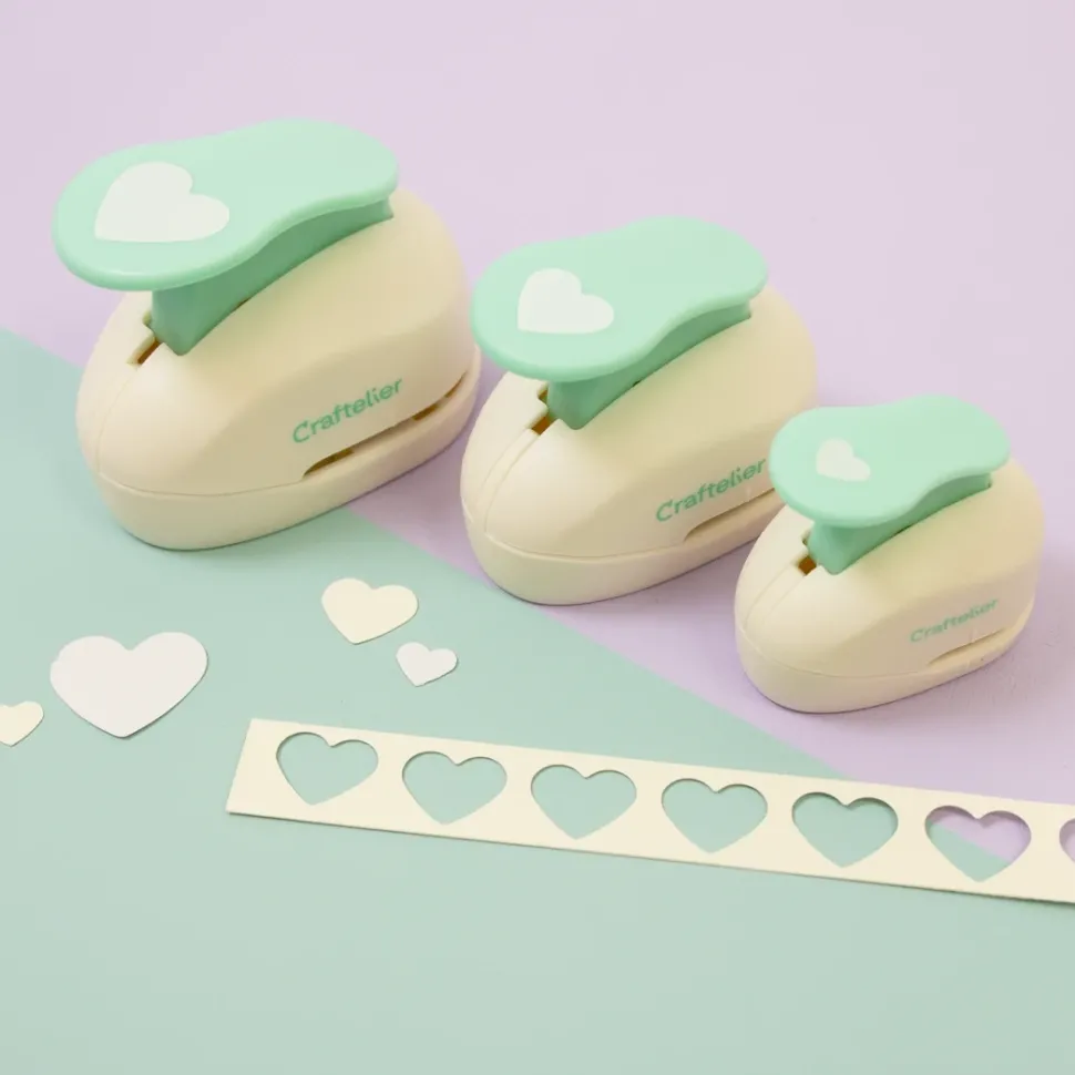 Set de perforadoras corazón Craftelier