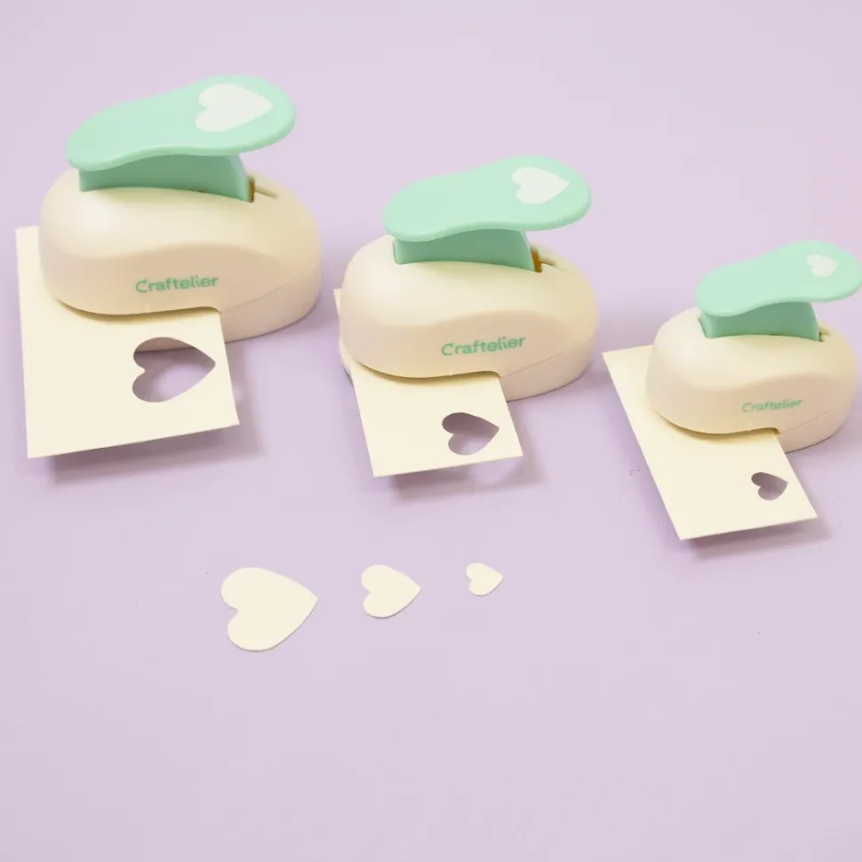 Set de perforadoras corazón Craftelier