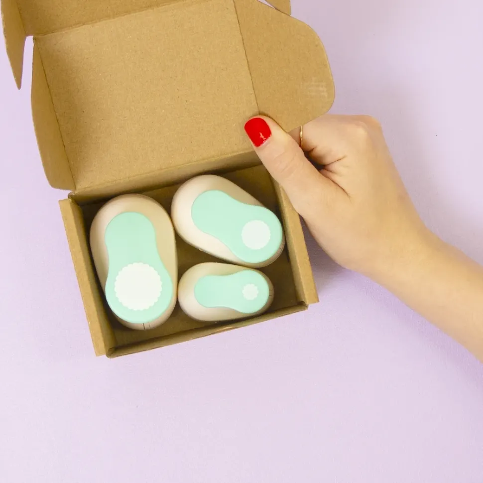 Set de perforadoras círculo festoneado Craftelier