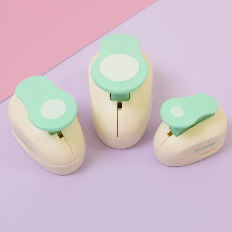 Set de perforadoras círculo festoneado Craftelier