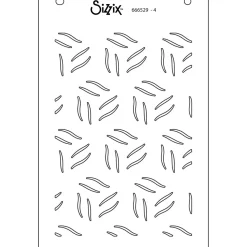 Set de plantillas de stencil Defined Petals Sizzix A6