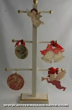 Silueta en DM - NVD015 Muñeco de nieve con arbolito de Navidad