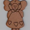 Silueta en DM - NVD014 Ángel con vestido 3 corazones