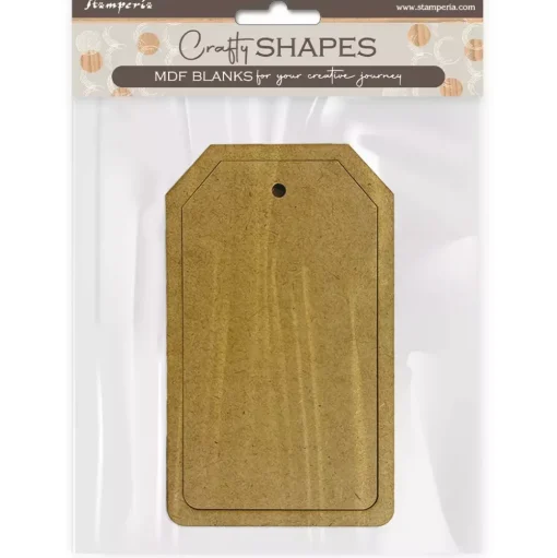 Silueta MDF Crafty Shapes Etiqueta rectangular All You Need For Christmas Stamperia