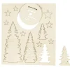 Siluetas de Madera Árboles de Navidad Creativ Company
