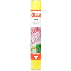 Siser Vinilo Termotransferible Glitter Lemon Sugar 30x50cm