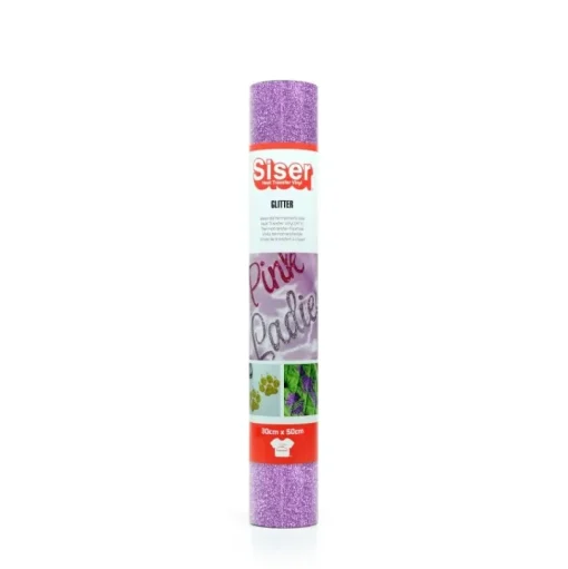 Siser Vinilo Termotransferible Glitter Lavender 30x50cm