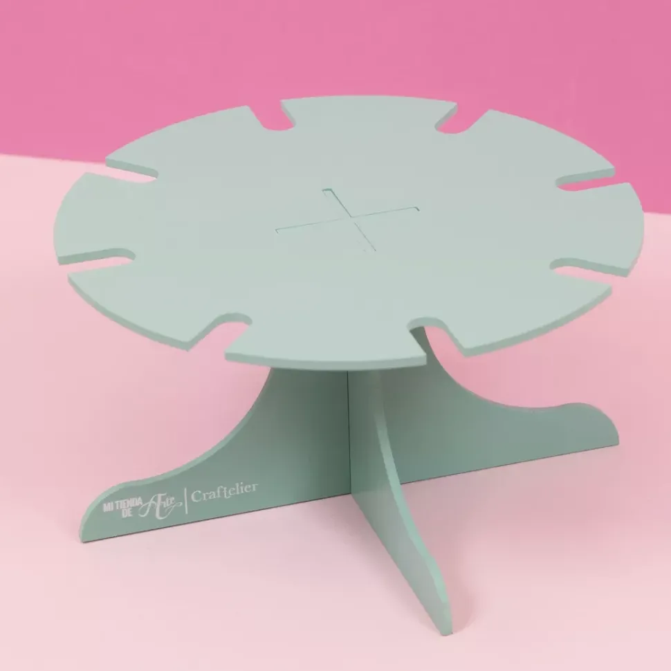 Soporte Para Aplicadores de Tinta Turquesa Craftelier