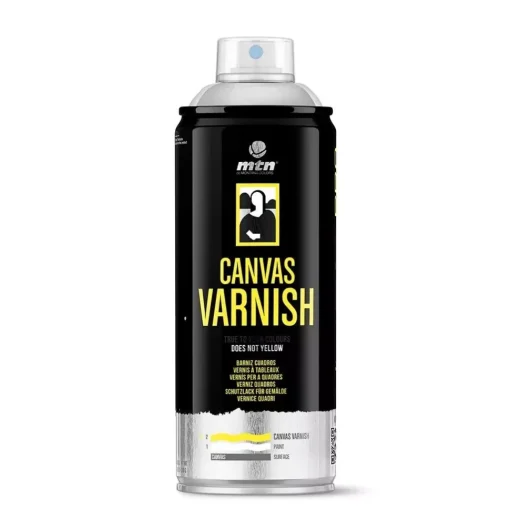 Spray Aerosol Barniz para cuadros satinado MTN 400ml