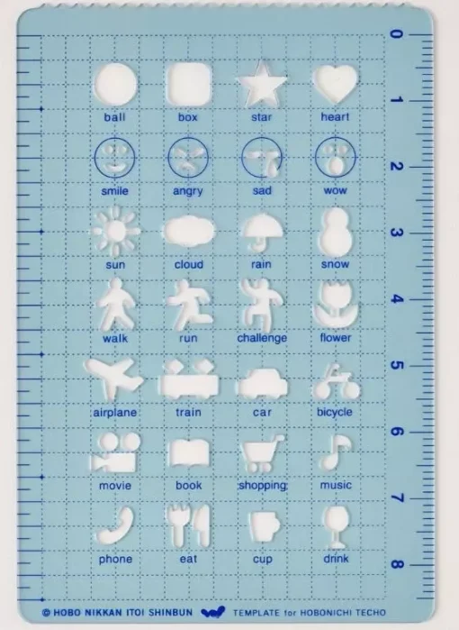 Stencil Activities Hobonichi Techo