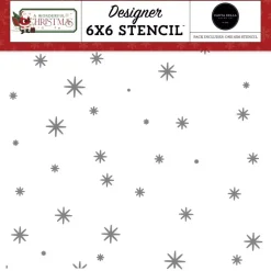 Stencil Looks Like Christmas A Wonderful Christmas Carta Bella