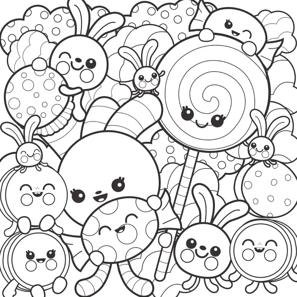 Super Cute! Coloring Book