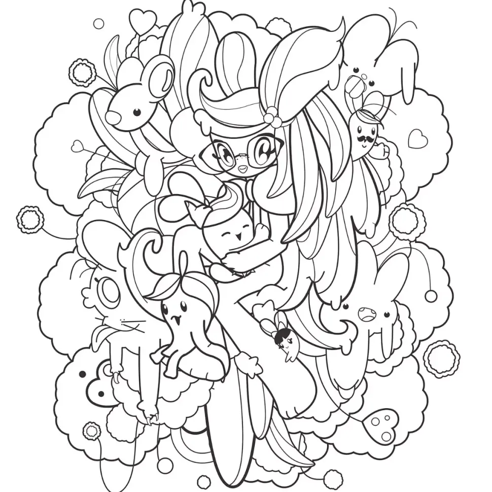 Super Cute! Coloring Book