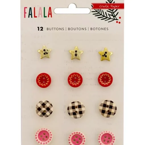 SUPER OFERTA **40%** Botones Falala Crate Paper