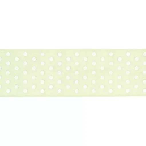 SUPER OFERTA **40%** Cinta grosgrain verde lima con lunares AC
