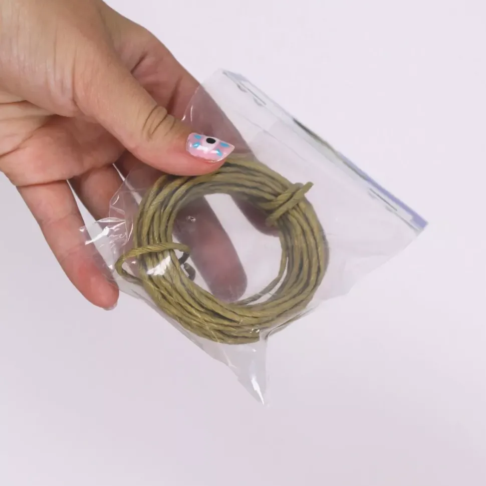 SUPER OFERTA **40%** Cordón de Papel con Alambre Oro Hobby Time 2mm