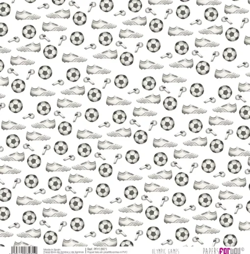 SUPER OFERTA **40%** Kit 10 Papeles de Tela Olympic Games PapersForYou 30x30cm