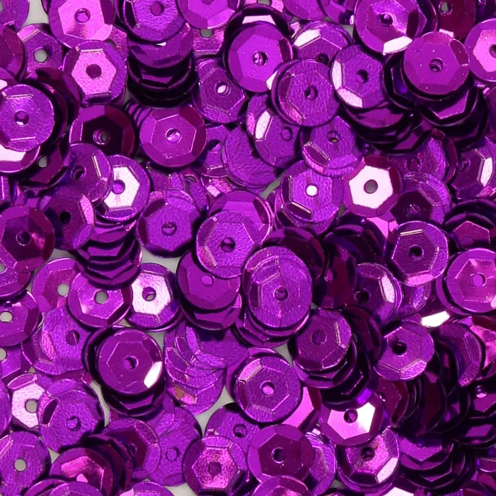 SUPER OFERTA **60%** Lentejuelas Morado Craftelier 6mm