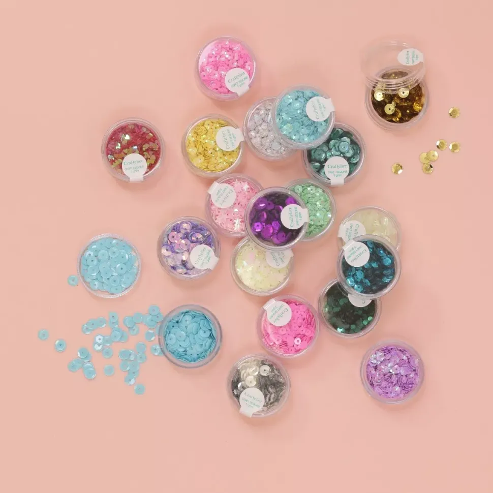 SUPER OFERTA **60%** Lentejuelas Morado Craftelier 6mm