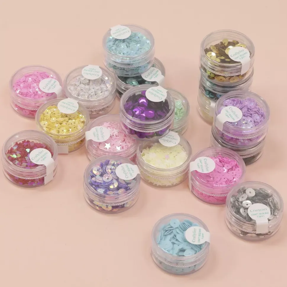 SUPER OFERTA **60%** Lentejuelas Morado Craftelier 6mm