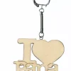 SUPER OFERTA **40%** Llavero de madera I love papá