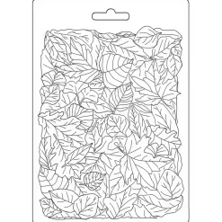 SUPER OFERTA **40%** Molde flexible Textura de Hojas Romantic Woodland Stamperia A5