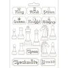 SUPER OFERTA **30%** Molde Flexible Alice Checkmate Alice Through the Looking Glass Stamperia 21x29cm