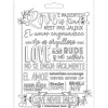 SUPER OFERTA **40%** Molde Flexible Texture Love Never Fails Love Story Johanna Rivero Stamperia 14,8x21cm