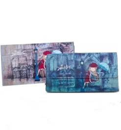 SUPER OFERTA **20%** Monedero billetero Cierre de imán Amelie París Vintage