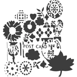 SUPER OFERTA **30%** Máscara Postcard 15x15cm