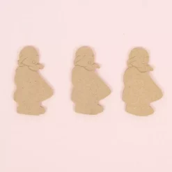 SUPER OFERTA **40%** Pack 3 Siluetas de Madera Abuela Elefante 5x8cm