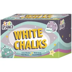 SUPER OFERTA **40%** Pack de 100 Tizas Blancas Docrafts