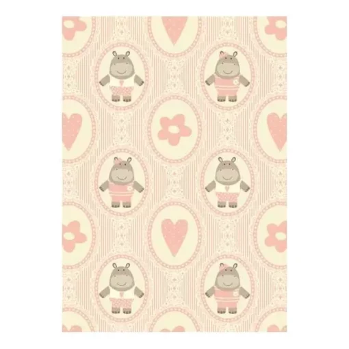 SUPER OFERTA **50%** Papel Baby Girl Kartos 49,5x68cm