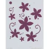 SUPER OFERTA **50%** Plantilla de Stencil D-117 Margaritas 15x21cm Dayka