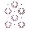 SUPER OFERTA **50%** Plantilla de Stencil V-181 Coronas de laurel 15x21cm Dayka