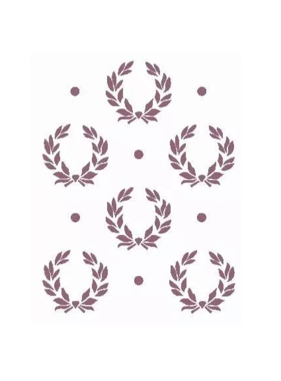 SUPER OFERTA **50%** Plantilla de Stencil V-181 Coronas de laurel 15x21cm Dayka