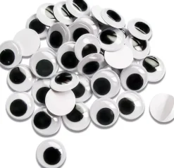 SUPER OFERTA **40%** Set 33 Ojos Movibles Redondos Hobby Time 10mm