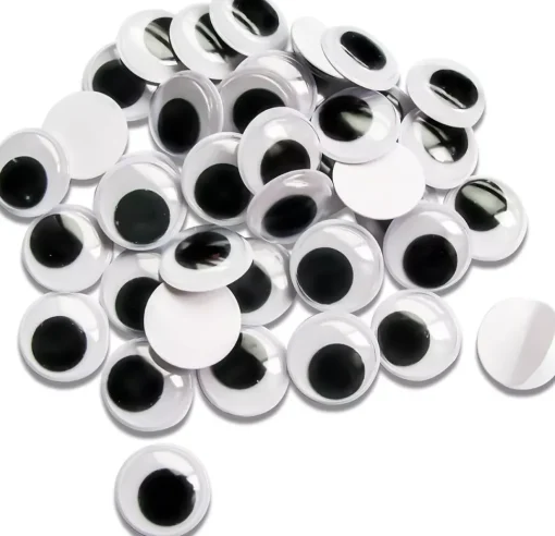 SUPER OFERTA **40%** Set 33 Ojos Movibles Redondos Hobby Time 10mm