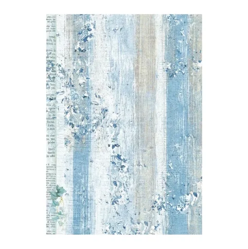 SUPER OFERTA **40%** Set 8 papeles de arroz Backgrounds Blue Land Stamperia 10x15cm