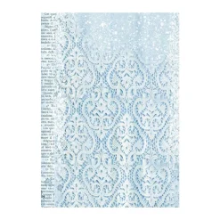 SUPER OFERTA **40%** Set 8 papeles de arroz Backgrounds Blue Land Stamperia 10x15cm