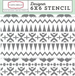 SUPER OFERTA **40%** Stencil Indian Blanket Carta Bella