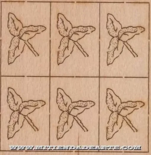 SUPER OFERTA **40%** Taracea para marquetería 6102 Flor de Edelweiss