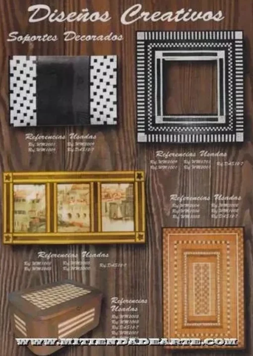SUPER OFERTA **40%** Taracea para marquetería 6504 paisaje casas iglesia y árboles