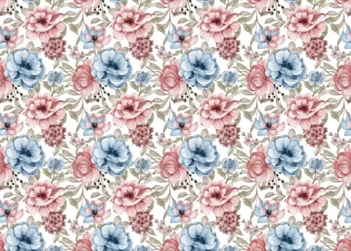 SUPER OFERTA **40%** Tela de Encuadernar Flower Mix PapersForYou 70x50cm