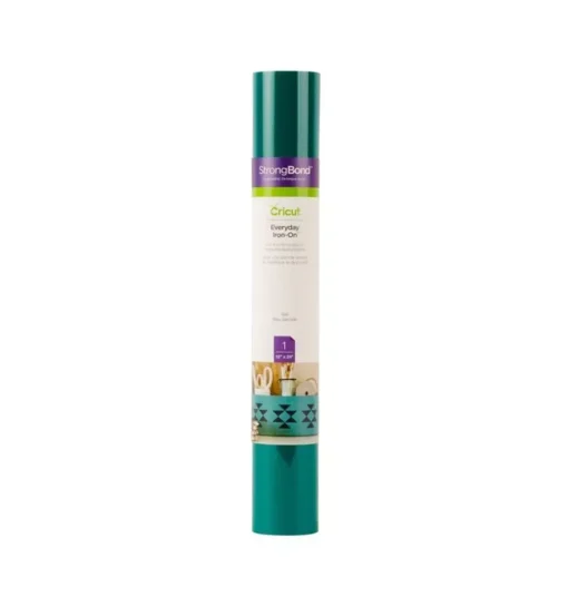 SUPER OFERTA **30%** Vinilo Iron On Termotransferible Everyday Turquesa Cricut 30x60cm