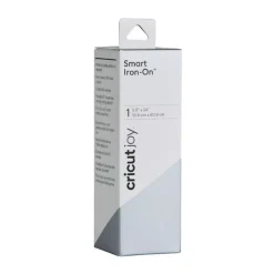 SUPER OFERTA **40%** Vinilo Smart Iron On Termotransferible Plata Cricut Joy 13x60cm